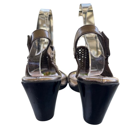 Eurosoft by Sofft Vanila Comfort Sandals Bronze Metallic Size 8.5 Adj Strap - Picture 3 of 10